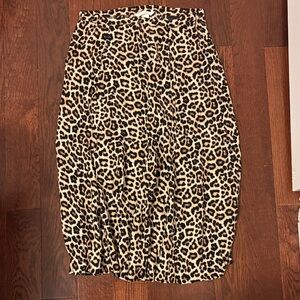 H&M Leopard Print Pencil Skirt